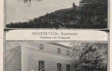 Przed wojną - jezioro Stadtwald i leśniczk&oacute;wka z restauracją 