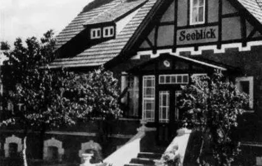 Restauracja Seeblick, lata 30. XX wieku, widok od strony jeziora 