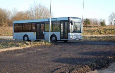 Autobus na pętli na Marcelinie 