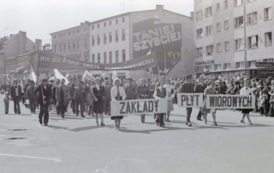 Pochody 1 Maja z załogą ZPW Szczecinek