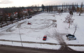 Zimowy plac Kamińskiego 