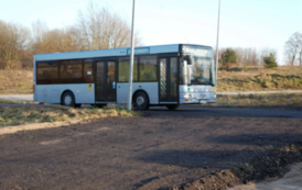 Autobus na pętli na Marcelinie 