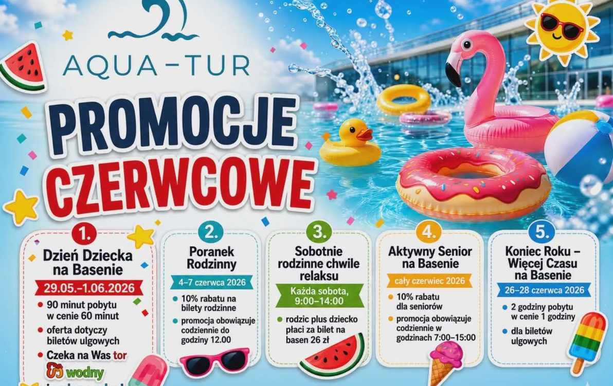 Zdjęcie do Czerwcowe promocje na szczecineckim basenie 