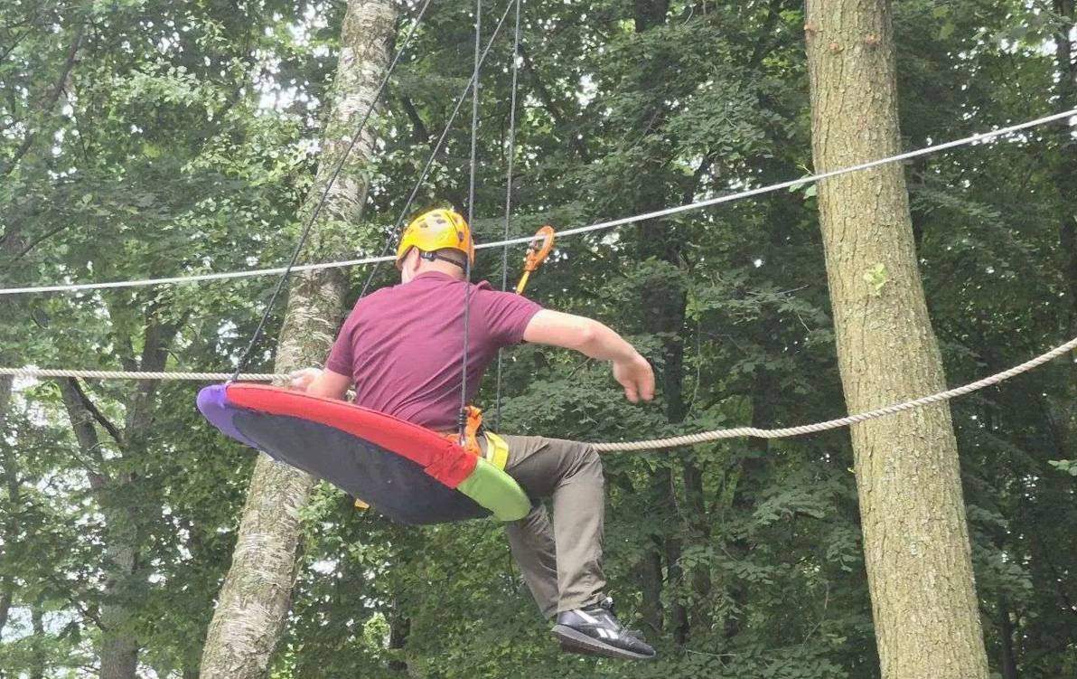 Zdjęcie do Tyrolka nad wodą. Szczecinecki park linowy wkr&oacute;ce zyska nową atrakcję 