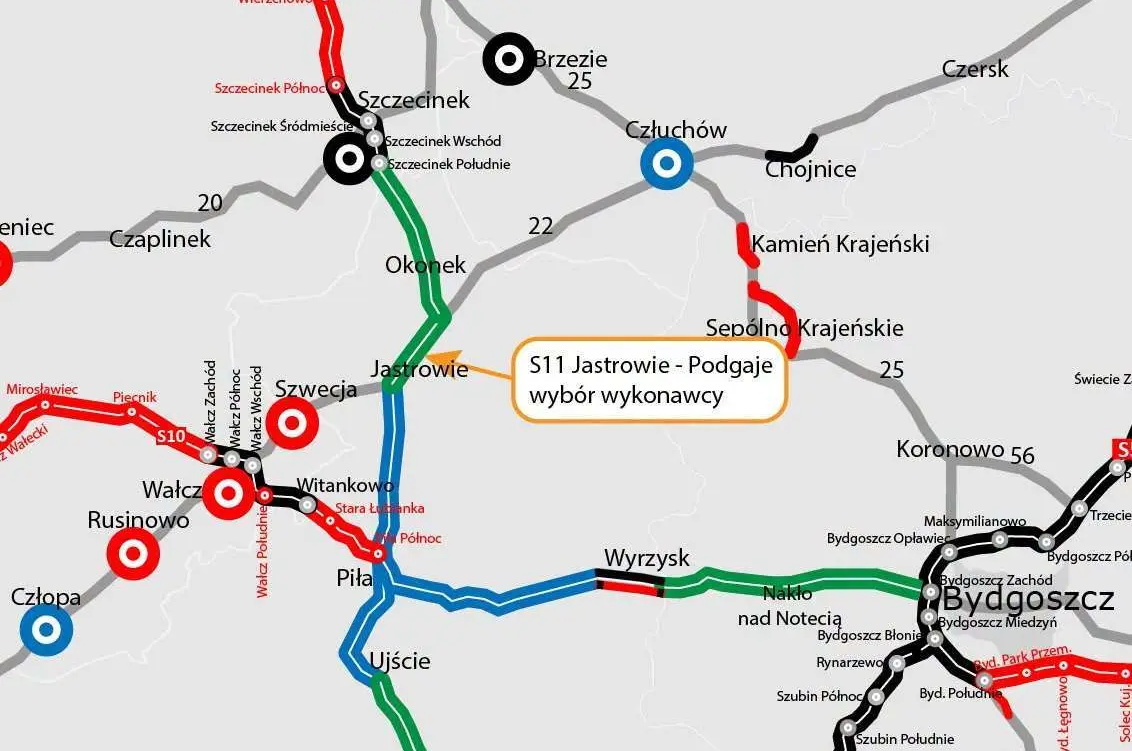 Zdjęcie do S11 na południe od Szczecinka. Wybrano wykonawcę ważnego odcinka 