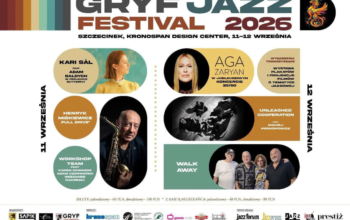 Zdjęcie do Gryf Jazz Festival po raz drugi w Szczecinku. Rusza sprzedaż bilet&oacute;w