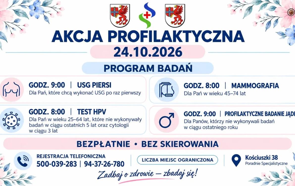 Zdjęcie do Bezpłatne badania profilaktyczne w Szczecinku. Szpital zaprasza mieszkańc&oacute;w