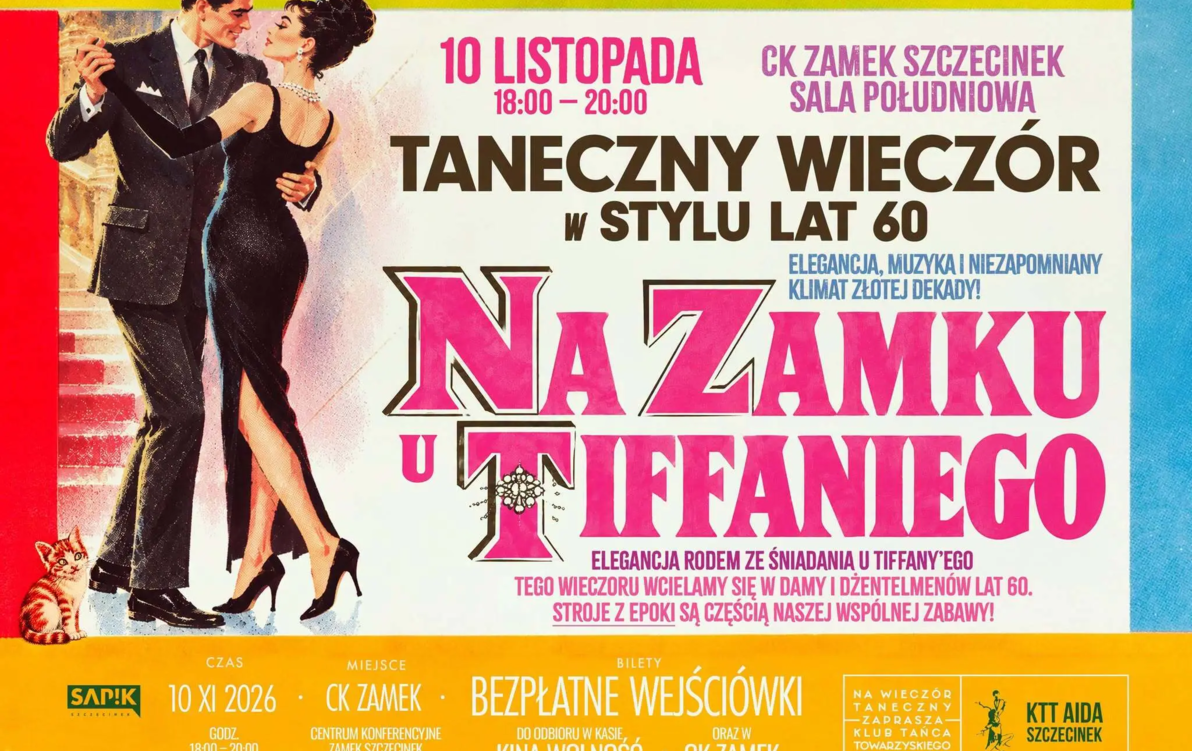 Zdjęcie do Na Zamku u Tiffany&rsquo;ego: taneczny wiecz&oacute;r w rytmie lat 60.. Wejści&oacute;wki do wzięcia od 2 listopada