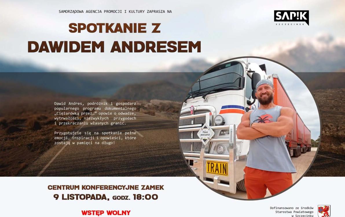 Zdjęcie do SAPiK zaprasza na spotkanie z podr&oacute;żnikiem Dawidem Andresem 