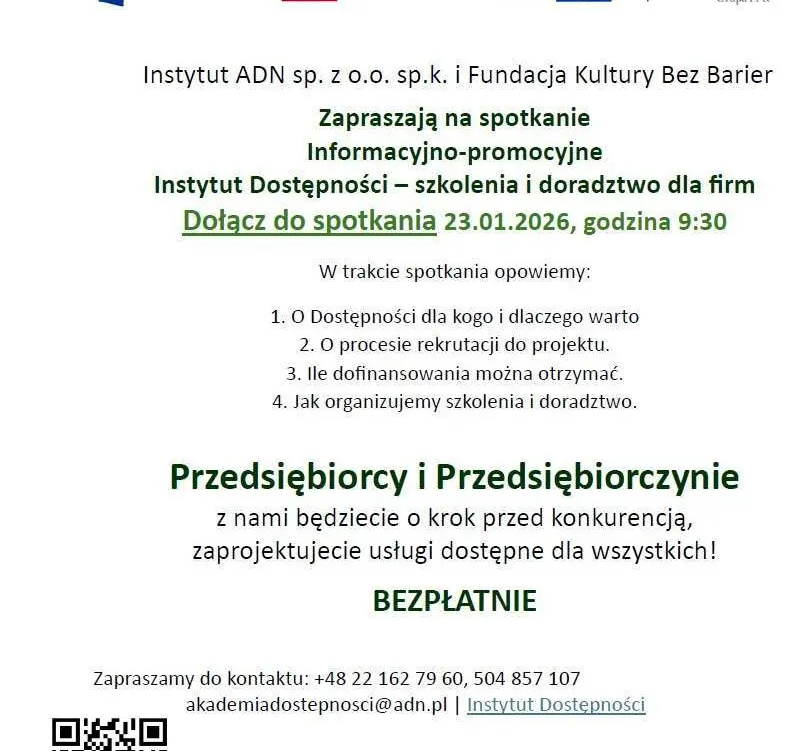 Zdjęcie do Ważne dla przedsiębiorc&oacute;w. Weź udział w projekcie 