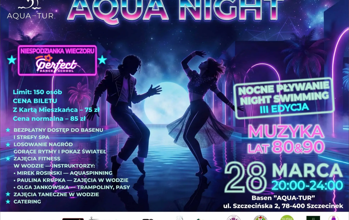 Zdjęcie do Ostatnia szansa na bilety na sobotnią (28 marca) Aqua Night na basenie