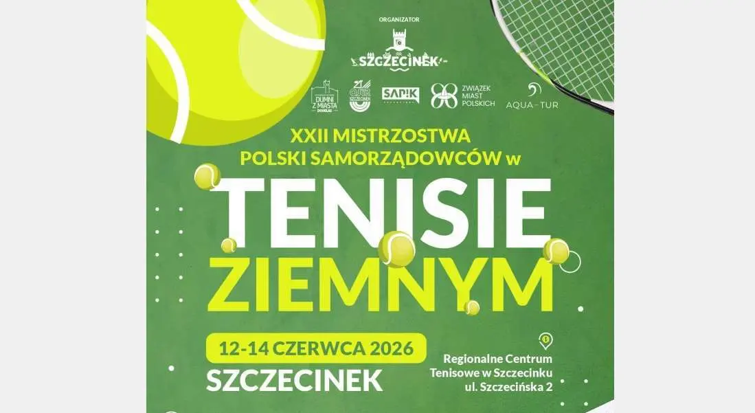 Zdjęcie do Szczecinek gospodarzem XXII Mistrzostw Polski Samorządowc&oacute;w w Tenisie Ziemnym