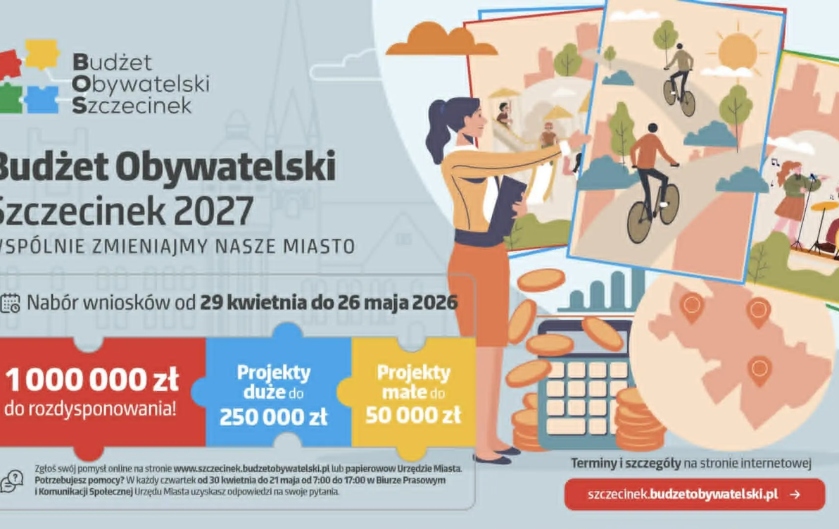 Zdjęcie do Milion złotych na pomysły mieszkańc&oacute;w. Rusza 9. edycja Budżetu Obywatelskiego Szczecinka