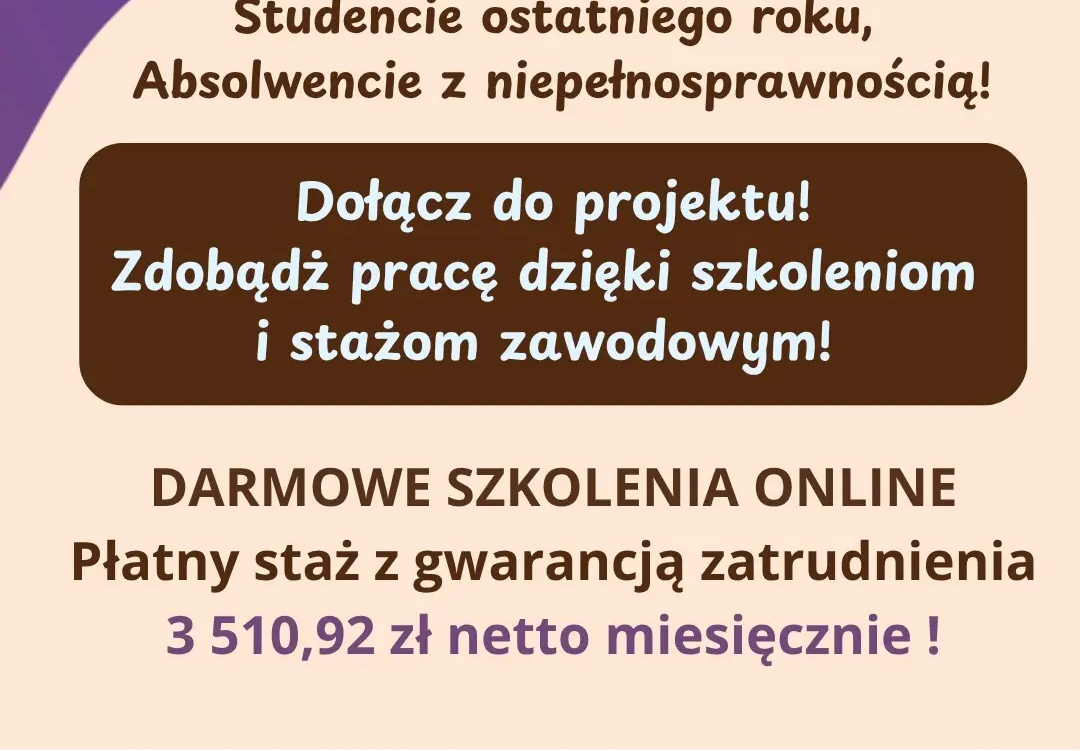 Zdjęcie do Rekrutacja do projektu "Dyplom i co dalej?". Ważne dla student&oacute;w i absolwent&oacute;w z niepełnosprawnościami