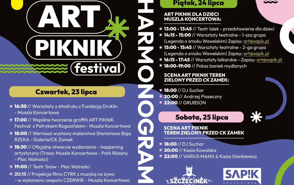 Zdjęcie do Święto sztuki i muzyki nad jeziorem Trzesiecko &ndash; nadchodzi 13. edycja kultowego Art Piknik Festival w Szczecinku