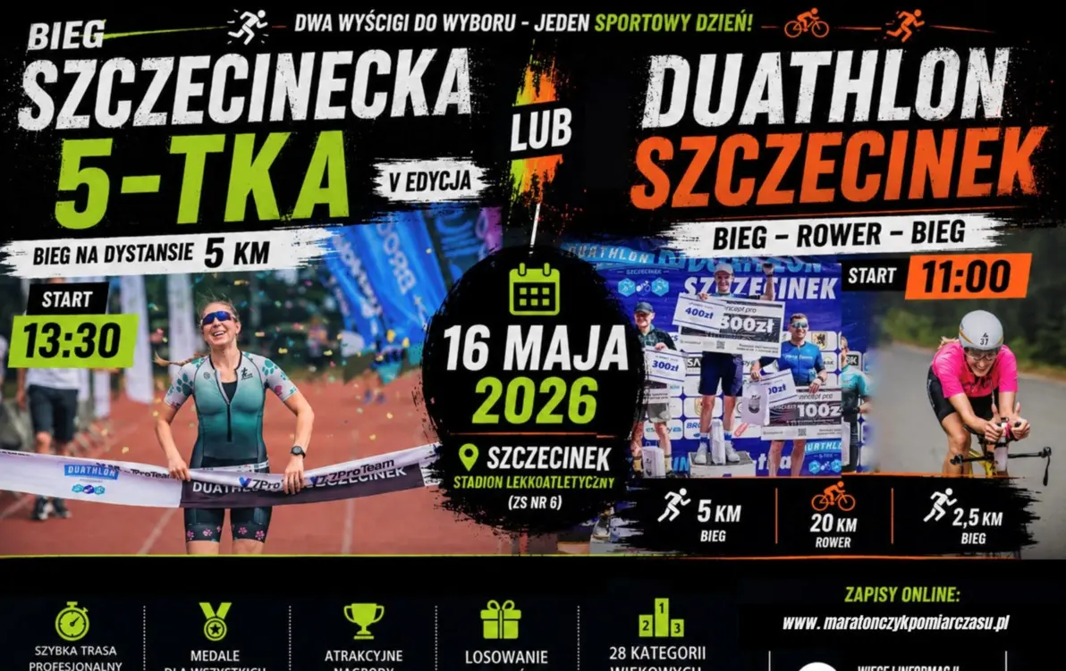 Zdjęcie do V Edycja Szczecineckiej 5-tki oraz Duathlonu Szczecinek