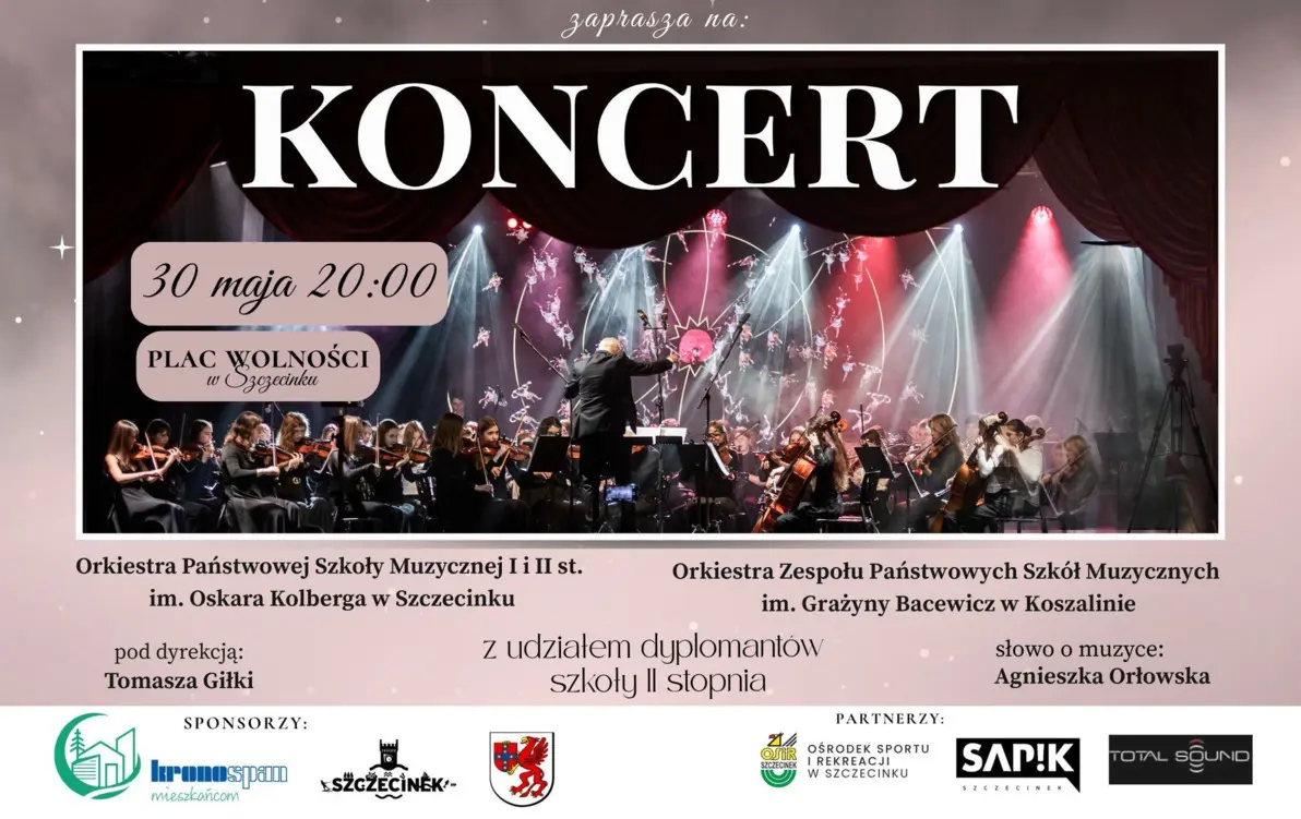Zdjęcie do Koncert zjednoczonej orkiestry Szk&oacute;ł Muzycznych ze Szczecinka i Koszalina