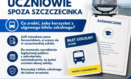 Zdjęcie do Ważne dla uczni&oacute;w szk&oacute;ł ponadpodstawowych spoza Szczecinka rozpoczynających naukę w Szczecinku 