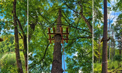Zdjęcie do Park linowy - budowana jest tyrolka z Mysiej Wyspy na ląd 