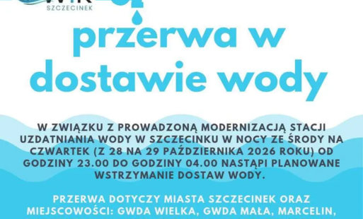 Zdjęcie do Planowana przerwa w dostawie wody w Szczecinku i okolicznych miejscowościach