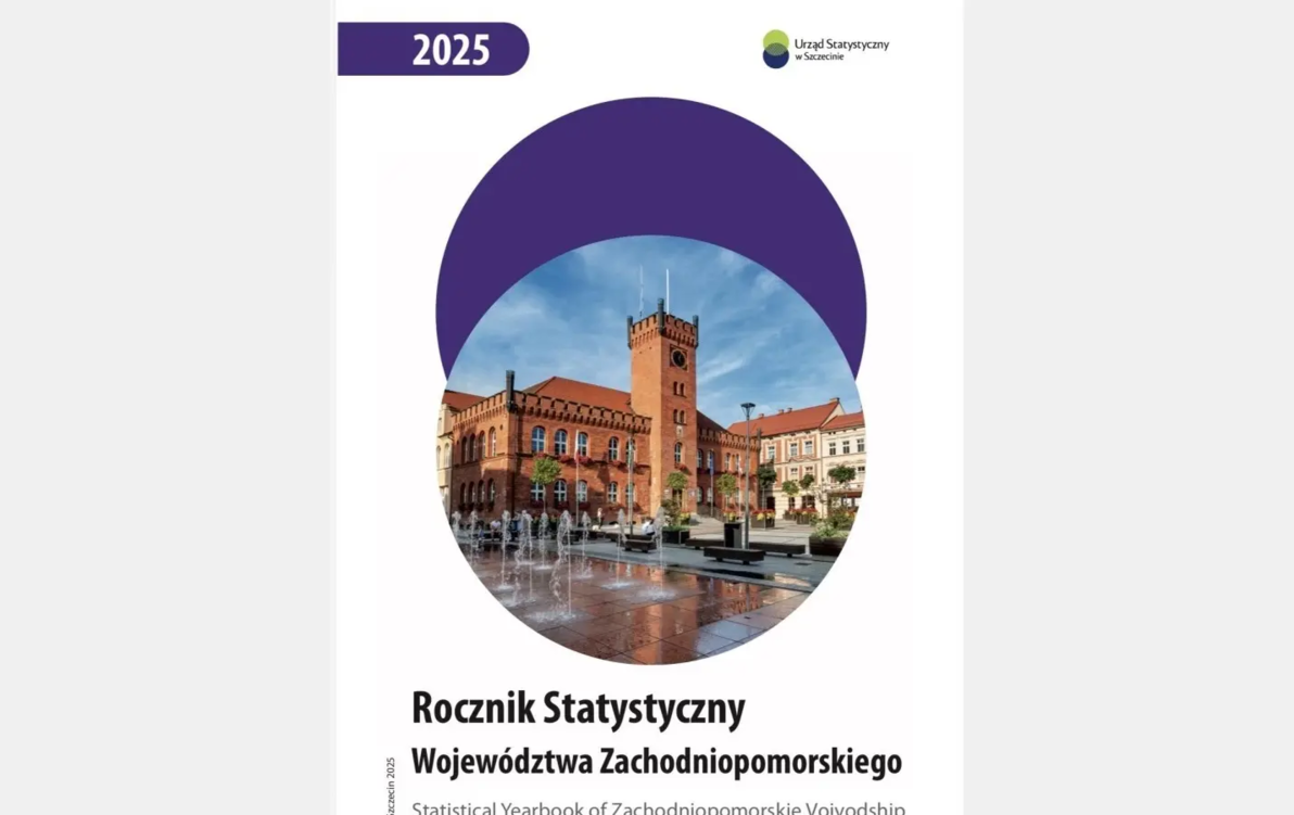 Zdjęcie do Szczecinek na okładce Rocznika Statystycznego Pomorza Zachodniego