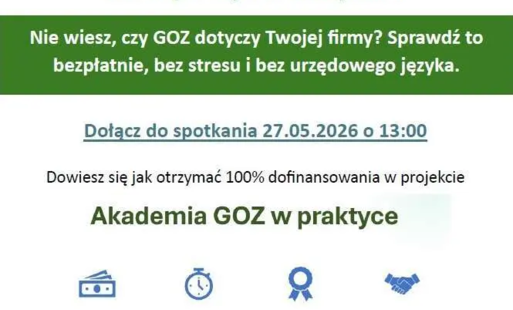Zdjęcie do Ważne dla przedsiębiorc&oacute;w. Zaproszenie na bezpłatne szkolenie