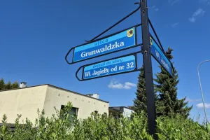 Skrzyżowanie ulicy Grunwaldzkiej z Jagiełły