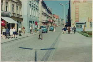 Fot. Muzeum Regionalne 9 Maja (dziś Bartoszewskiego), lata 60. widok w kierunku ówczesnej ulicy Żukowa (dziś Wyszyńskiego)