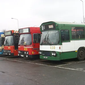 Fot. archiwum prywatne Piątka szczecineckich DAB-ów w roku 2002 w oczekiwaniu na kupca