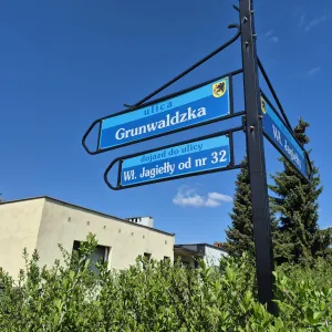 Skrzyżowanie ulicy Grunwaldzkiej z Jagiełły