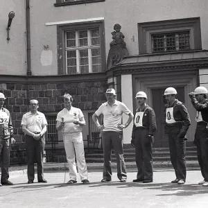 Fot. Henryk Zdon Ekipy turniejowe szykują się do konkurencji układania tzw rusztowań typu warszawskiego
