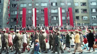 Fot. Henryk Zdon Przed trybuną na Żukowa 