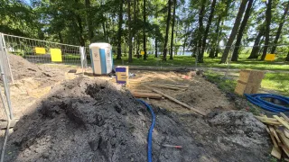 Wkrótce na placu budowy pojawią się gotowe elementy tężni solankowej